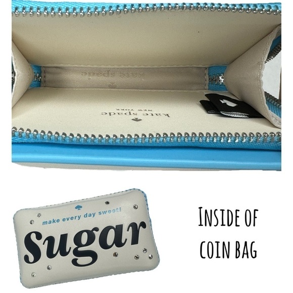 Kate Spade Coffee Break 3D Sugar Packet Small Card Holder Or Coin Bag - Picture 3 of 6